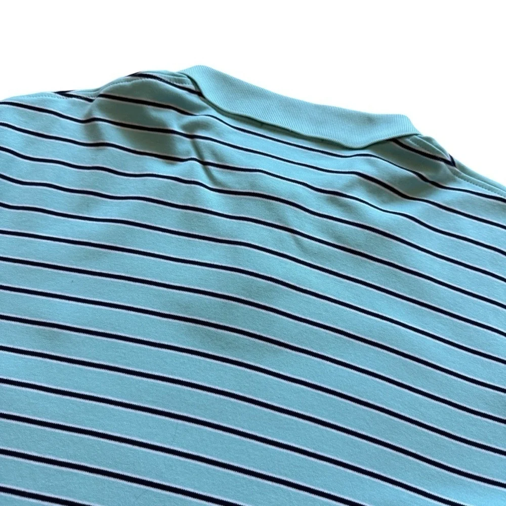 Polo Ralph Lauren Polo Shirt Mens XL Blue Striped Short Sleeve Pony Logo Casual